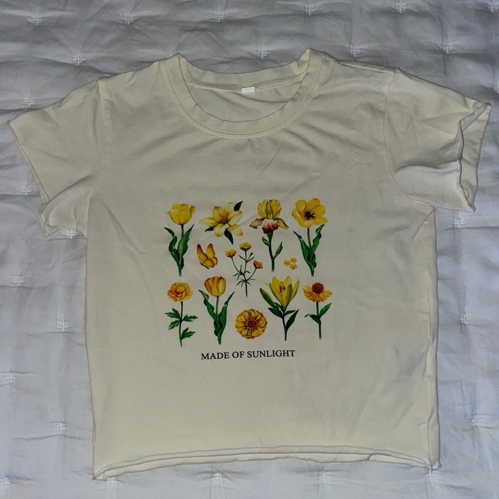 Flower crop top